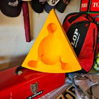 Wisconsin cheese head hat.