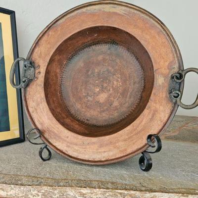 Copper display bowl