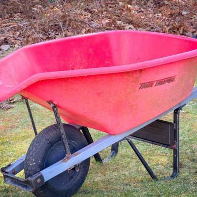 True Temper Red Plastic Wheel Barrow
