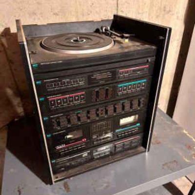JC Penny AM/FM, Record Player, And Tape Player
