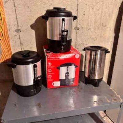 (3) Coffee Warming Urns
