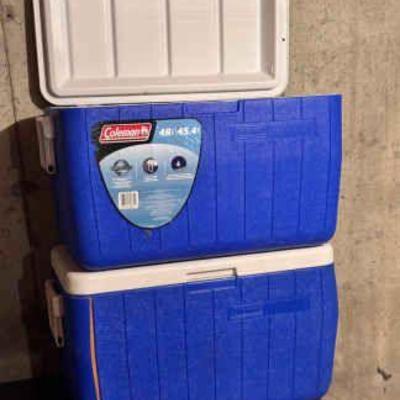 (2) Coleman Coolers
