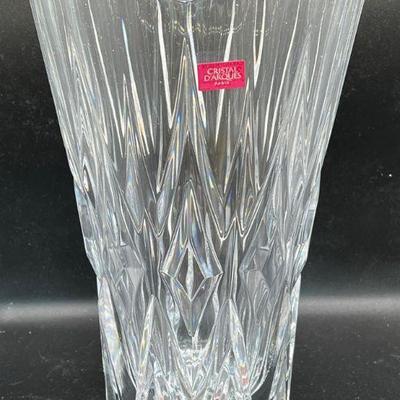 New in Box 11” Cristal D’Arques Paris Cathedral Vase
