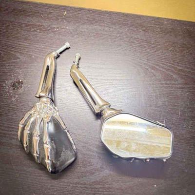 (2) Spooky Motorcycle Mirrors
