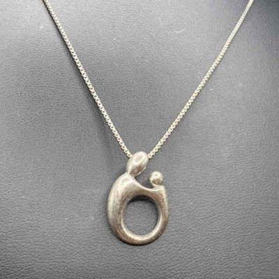 Sterling Silver Necklace — Parent & Child
