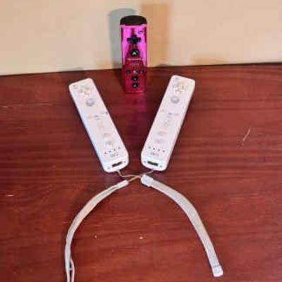 (3) Wii Controllers Feat - Power A Pink
