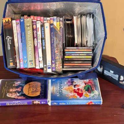 DVDs , VHS , And CDs
