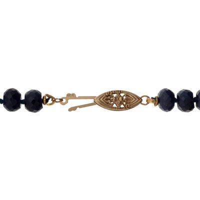 Graduated Sapphire, 14k Yellow Gold Necklace