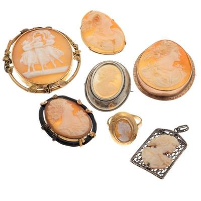 Collection of Cameo Jewelry