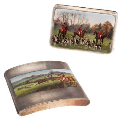 Victorian Sterling and Enamel Cigarette Cases