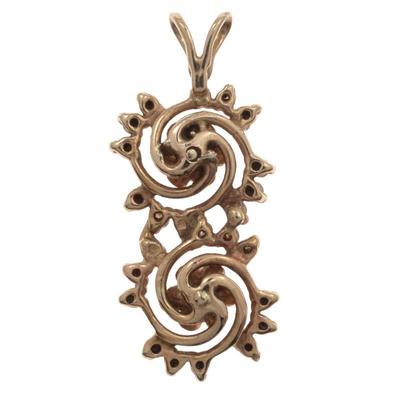 Diamond, 14k Yellow Gold Pendant