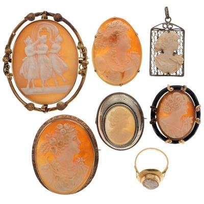 Collection of Cameo Jewelry