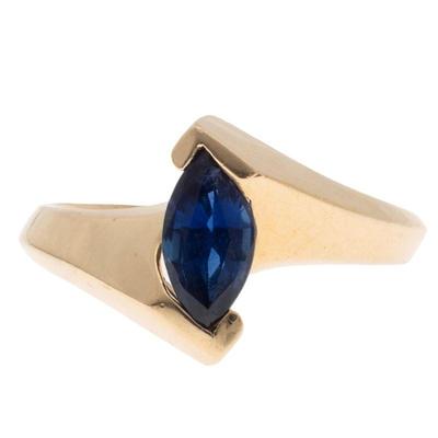 Sapphire, 14k Yellow Gold Ring
