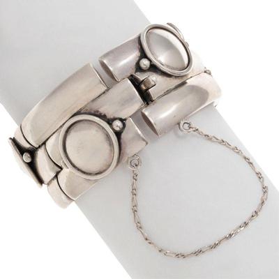 Modernist Taxco Sterling Silver Bracelet
