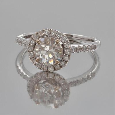 Diamond, 18k White Gold Ring