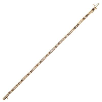 Diamond, 14k Yellow Gold Bracelet