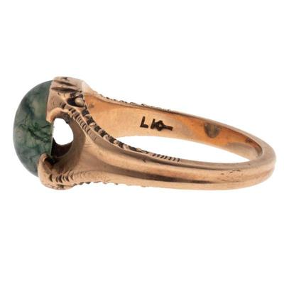 Victorian Agate, 10k Rose Gold Ring
