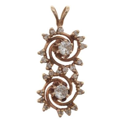 Diamond, 14k Yellow Gold Pendant