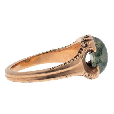 Victorian Agate, 10k Rose Gold Ring