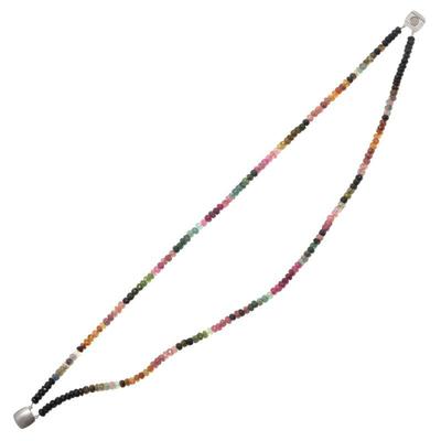 Tourmaline, Sterling Silver Necklace