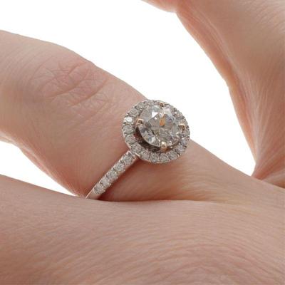 Diamond, 18k White Gold Ring