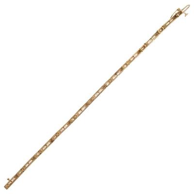 Diamond, 14k Yellow Gold Bracelet