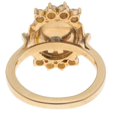 Opal, Diamond, 14k Yellow Gold Ring