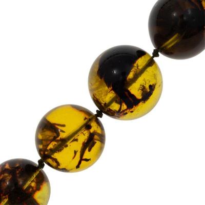 Graduated Amber Bead Necklace