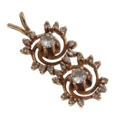 Diamond, 14k Yellow Gold Pendant