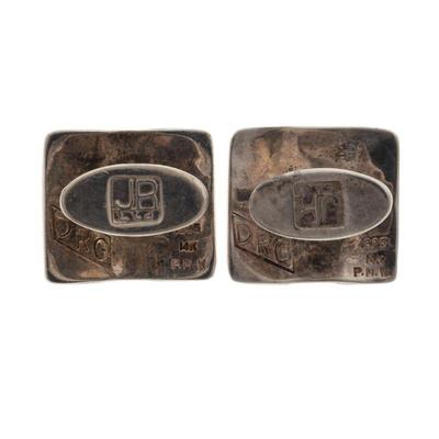Pair of 14k, Sterling Silver Cufflinks, James Reid