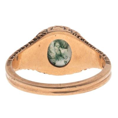 Victorian Agate, 10k Rose Gold Ring