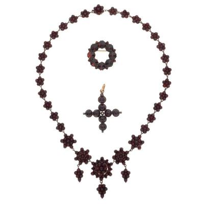 Collection of Bohemian Garnet Jewelry