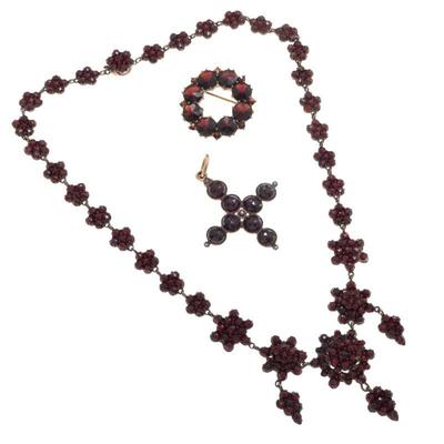 Collection of Bohemian Garnet Jewelry