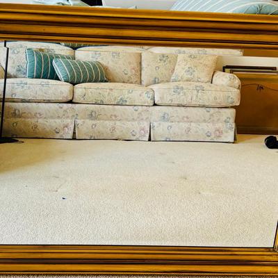 LaBarge Gold Framed Wall Mirror – 44”W x 32”H