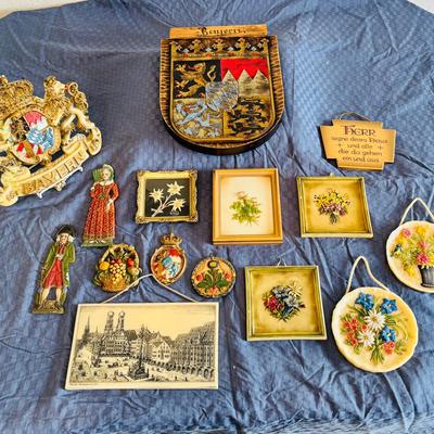 Vintage German Wall Decor Collection – 15 Piece Set
