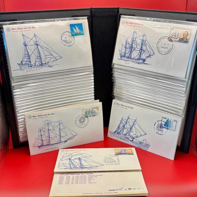 “Men, Ships and the Sea” First Day Cover Collection + Loose U.S. Stamps 