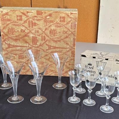Vintage Royal Bavarian Crystal Germany + Sparkling Wine Flute