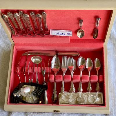 Vintage Silver-Plated Flatware Set 