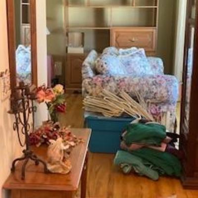 Mirrors, art, linens and furniture 
