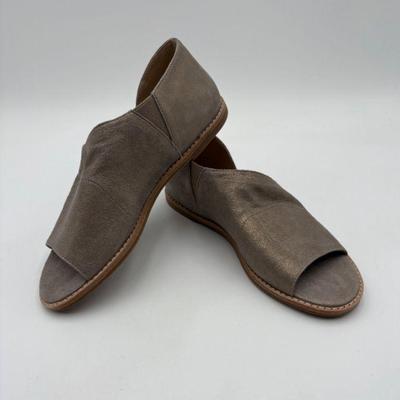 Iridescent Leather Slip-ons - Eileen Fisher - Appear New