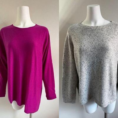 Cashmere & Cotton Sweater Pair A - Eileen Fisher