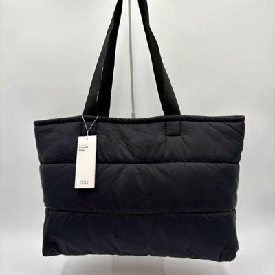 Black Nylon Puffer Bag - Eileen Fisher - New w/Tag