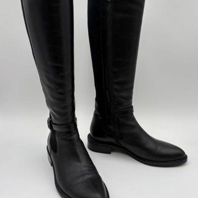 Black Leather Boots - Aquatalia - Appear New