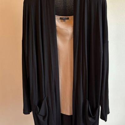 Viscose Cardigan & Silk Shell - Eileen Fisher & Lafayette 148