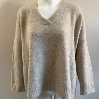 Thick Beige Cashmere Sweater - Eileen Fisher