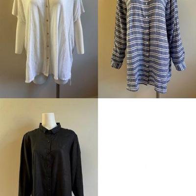 Linen Shirt Trio - Garnet Hill/ Eileen Fisher