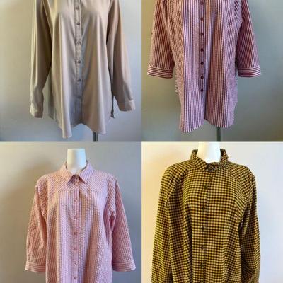 Button Front Shirt Quartet - Joan Rivers/ Susan Graver