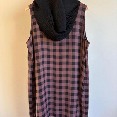 Patterned Silk Tunic & Scarf - Eileen Fisher
