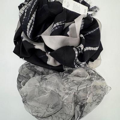 Scarves in Black & White - Eileen Fisher - New w/ Tag