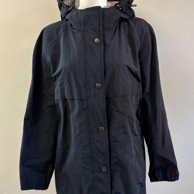 Black Hooded Raincoat - Coach
